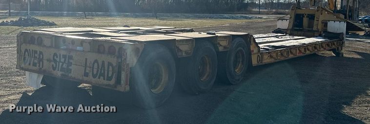 image for item LO9379 1976 Hyster  lowboy equipment trailer