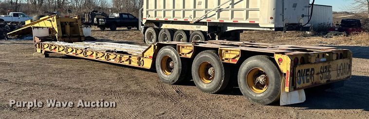 image for item LO9379 1976 Hyster  lowboy equipment trailer