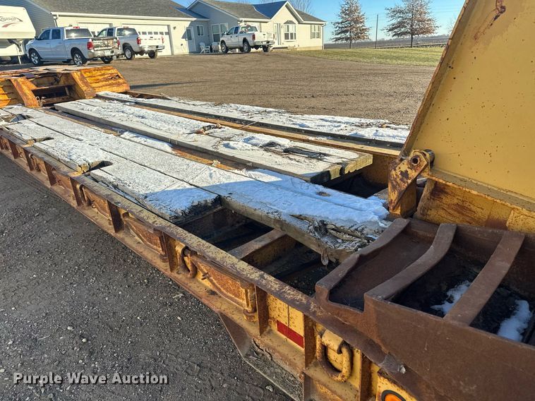 image for item LO9379 1976 Hyster  lowboy equipment trailer