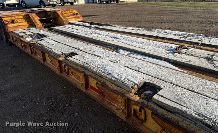 image for item LO9379 1976 Hyster  lowboy equipment trailer