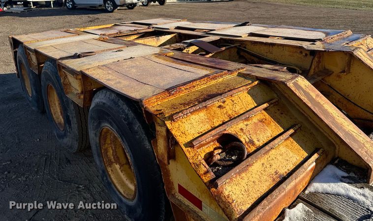 image for item LO9379 1976 Hyster  lowboy equipment trailer