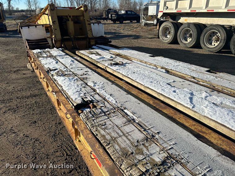 image for item LO9379 1976 Hyster  lowboy equipment trailer