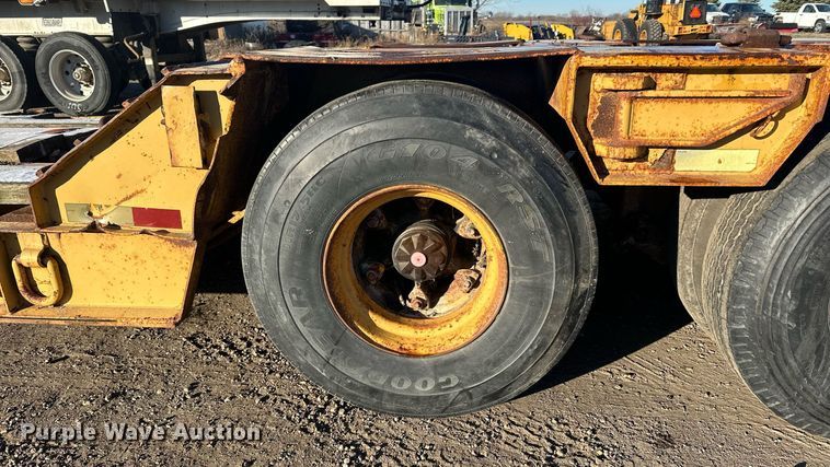 image for item LO9379 1976 Hyster  lowboy equipment trailer
