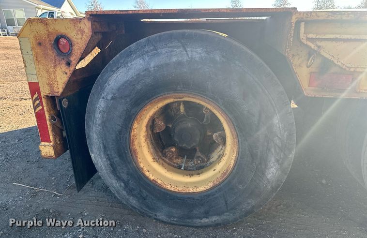 image for item LO9379 1976 Hyster  lowboy equipment trailer