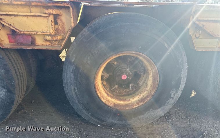 image for item LO9379 1976 Hyster  lowboy equipment trailer