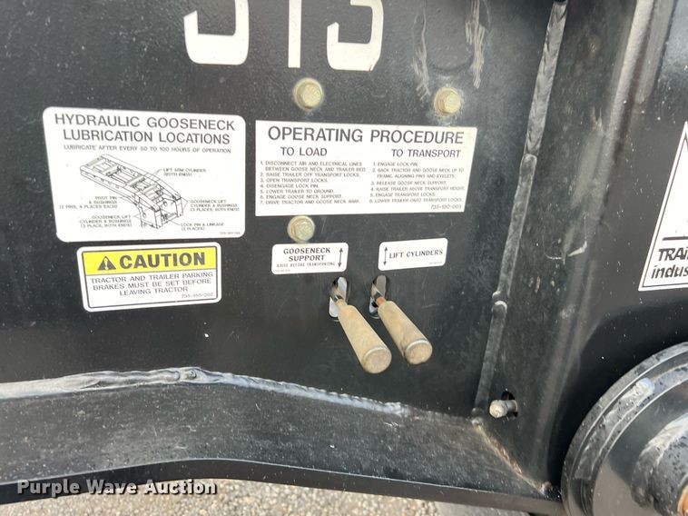 image for item MI9003 2008 Trail King TK110HDG  lowboy equipment trailer