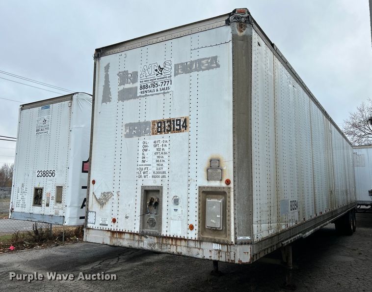 image for item NE9600 1994 Hyundai HDM-48WH-V3261  dry van trailer