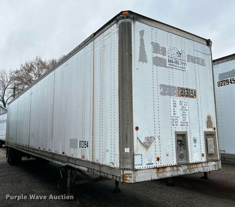 image for item NE9600 1994 Hyundai HDM-48WH-V3261  dry van trailer