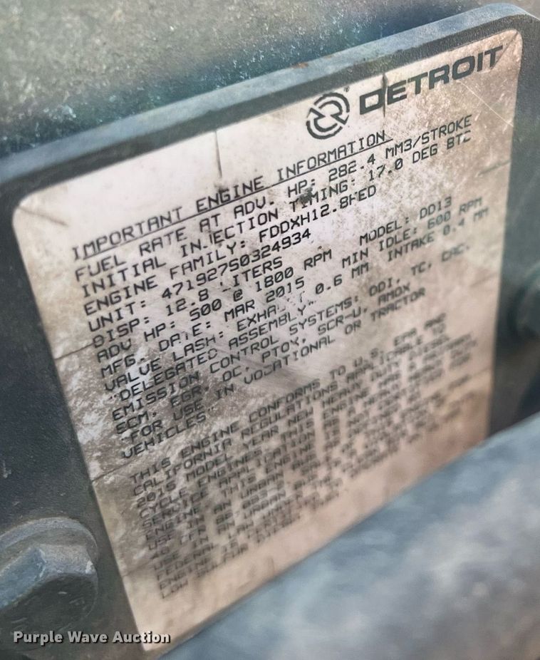 image for item NN9311 2016 Freightliner Cascadia  semi truck