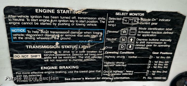 image for item NS9072 2000 GMC C7500  utility / service truck