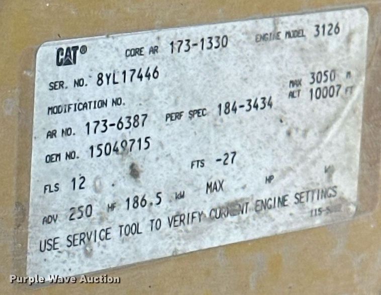 image for item NS9072 2000 GMC C7500  utility / service truck