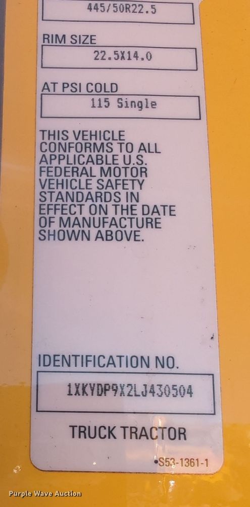 image for item OL9132 2020 Kenworth T680  semi truck