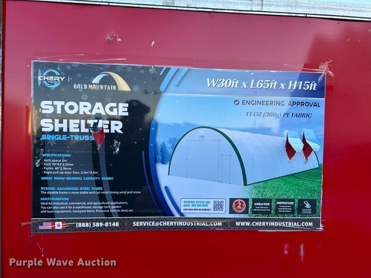 image for item DN0632 Gold Mountain 306515R  truss arch storage shelter