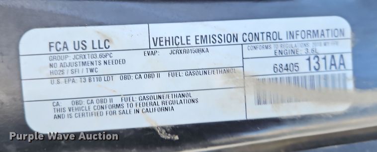 image for item DN7165 2018 Dodge Grand Caravan  handicap accessible van