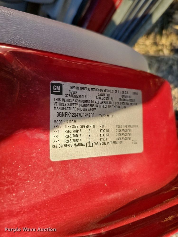 image for item DQ8556 2007 Chevrolet Avalanche  Crew Cab pickup truck