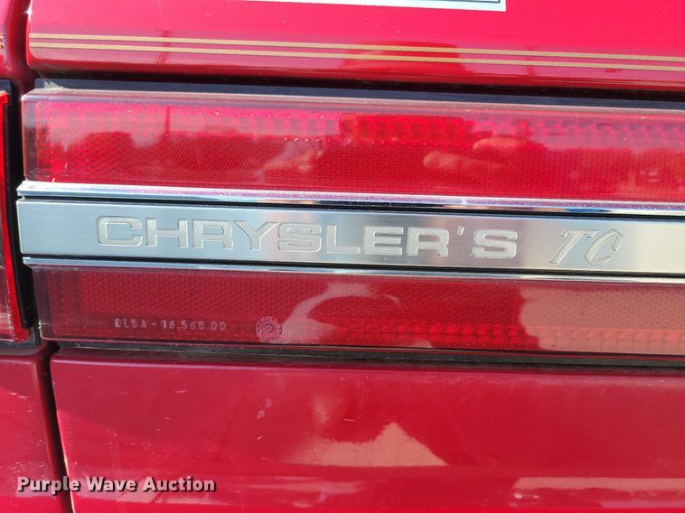 image for item LO9900 1989 Chrysler Maserati  convertible