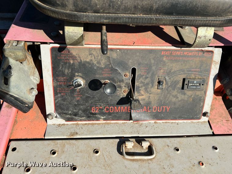 image for item LU9823 DEK Z-Beast 62ZB  ZTR lawn mower