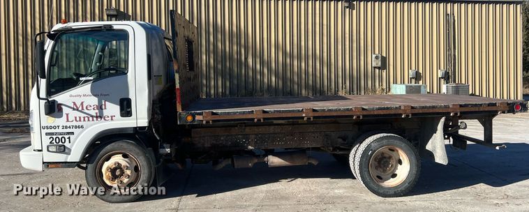 image for item NN9326 2012 Isuzu NPR flatbed truck