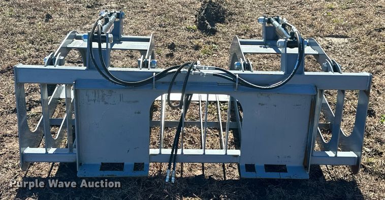 image for item NO9454 66" W skid steer rock grapple bucket