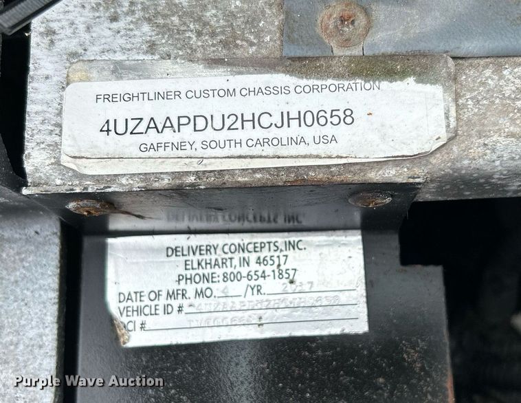 image for item OM9200 2018 Freightliner MT45  refrigerated delivery truck