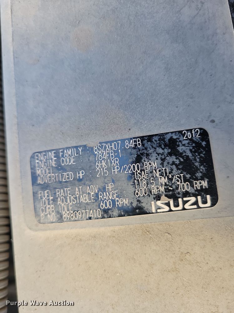 image for item DN4062 2009 Isuzu  T7F street sweeper truck