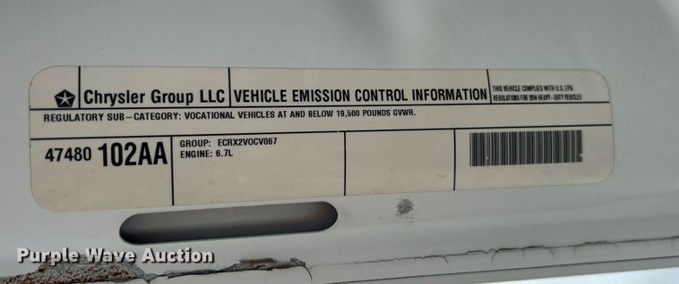 image for item KH9682 2014 Dodge Ram 5500HD bucket truck