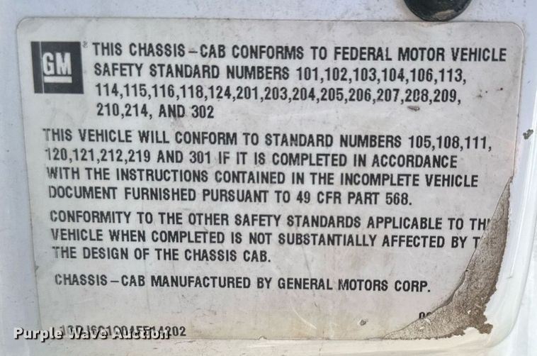 image for item NL9314 2004 GMC C6500  bucket truck