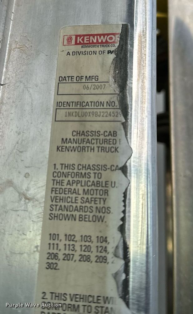 image for item NM9178 2008 Kenworth T800 dump truck