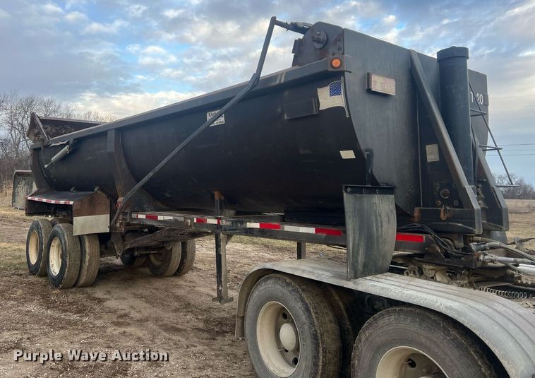 image for item NN9329 1998 Travis end dump trailer