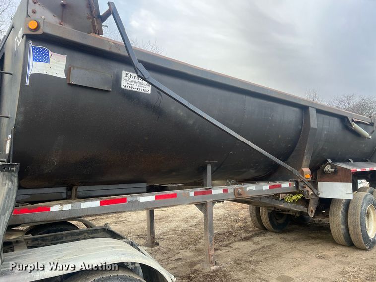 image for item NN9329 1998 Travis end dump trailer