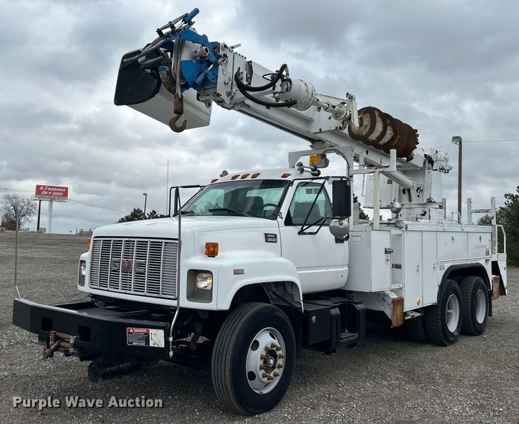 image for item OM9199 1998 GMC C8500 digger derrick truck