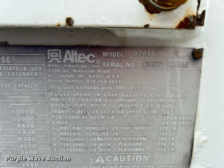 image for item OM9199 1998 GMC C8500 digger derrick truck