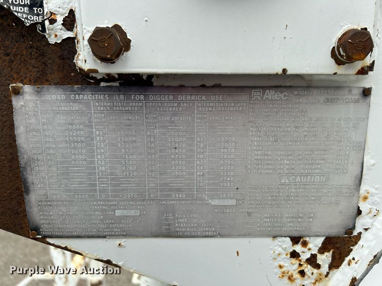 image for item OM9199 1998 GMC C8500 digger derrick truck