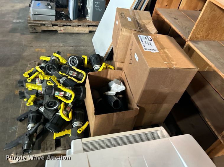 image for item DN0621 Approximately (20) Akron Brass  2-1/2" Saberjet nozzles and areation tubes