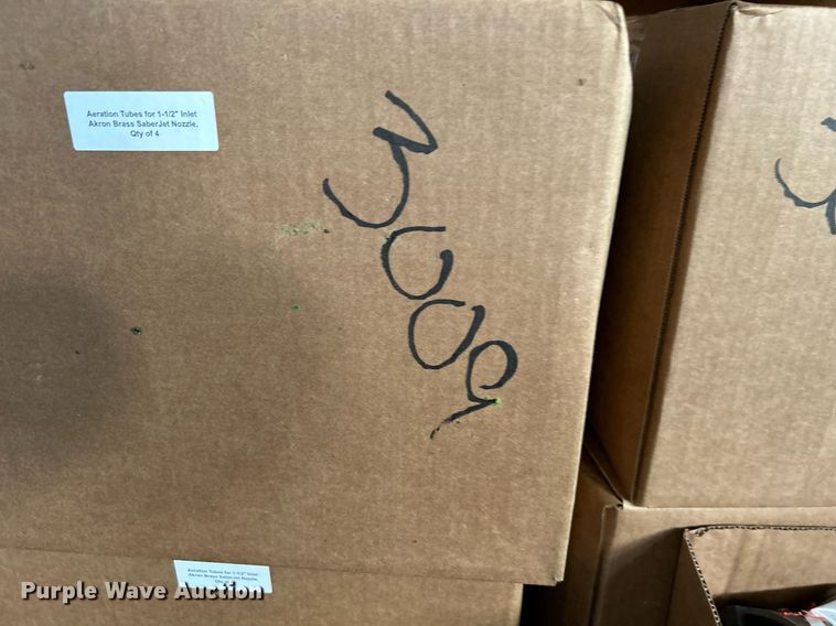 image for item DN0621 Approximately (20) Akron Brass  2-1/2" Saberjet nozzles and areation tubes