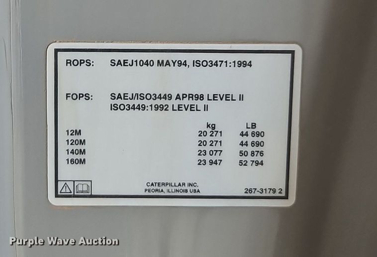 image for item DN7160 2008 Caterpillar 12M  motor grader