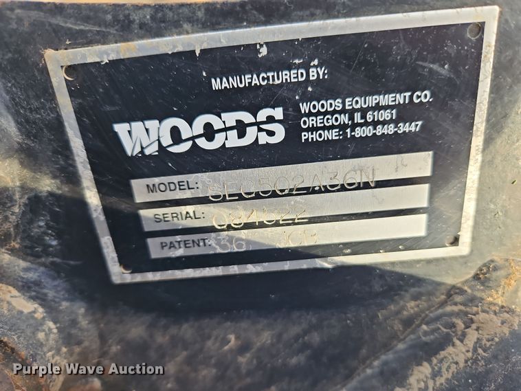 image for item DN7169 Woods SE0502A36N  backhoe bucket