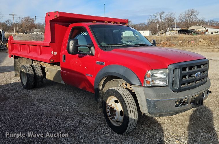 image for item DN7171 2006 Ford F550 Super Duty XL  dump flatbed truck