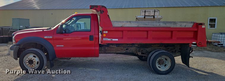 image for item DN7171 2006 Ford F550 Super Duty XL  dump flatbed truck