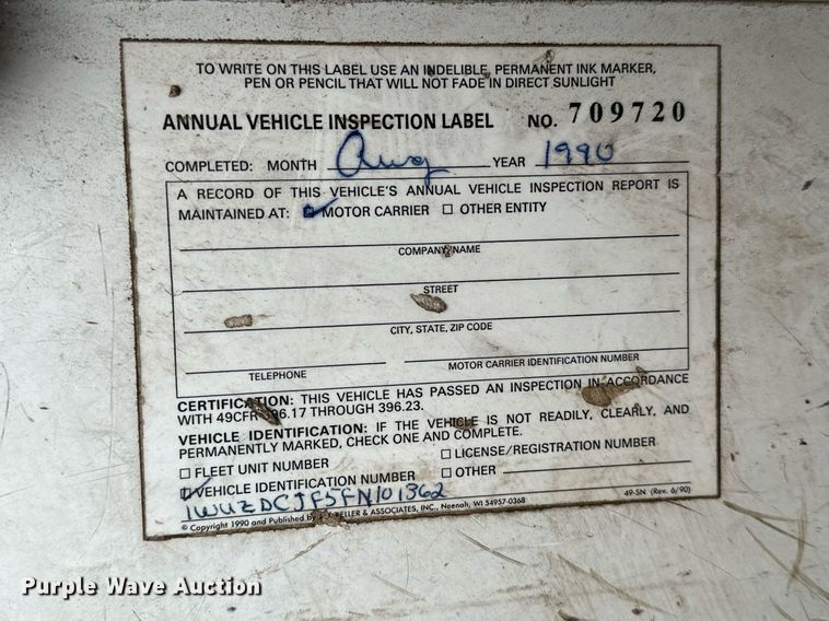 image for item DP3263 1985 Volvo White  water truck