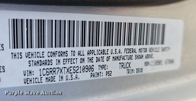 image for item DR5873 2014 Dodge Ram 1500  Crew Cab pickup truck