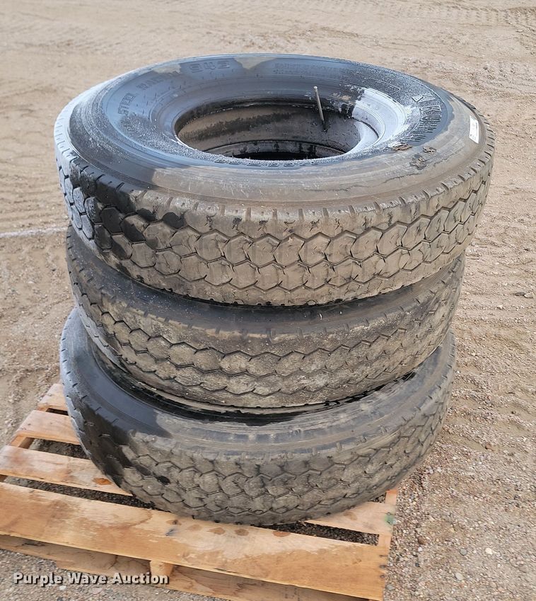 image for item KU9001 (3) 11.00R20 tires