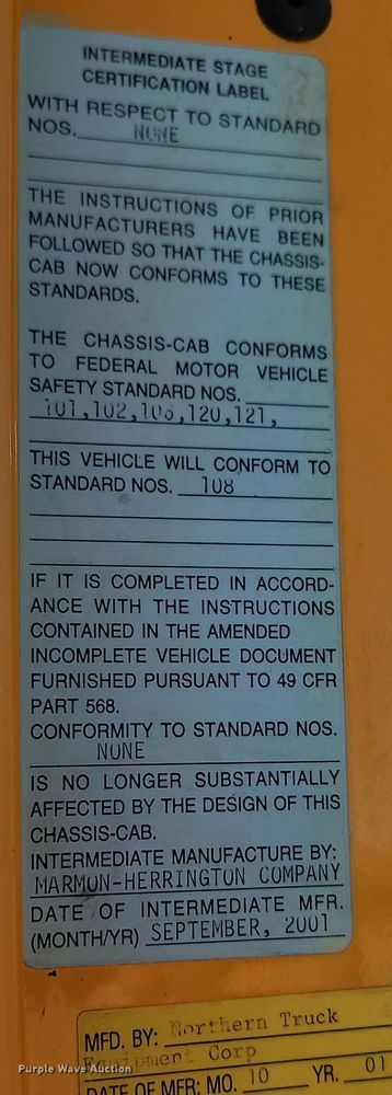 image for item KU9036 2002 Sterling LT9500 dump truck