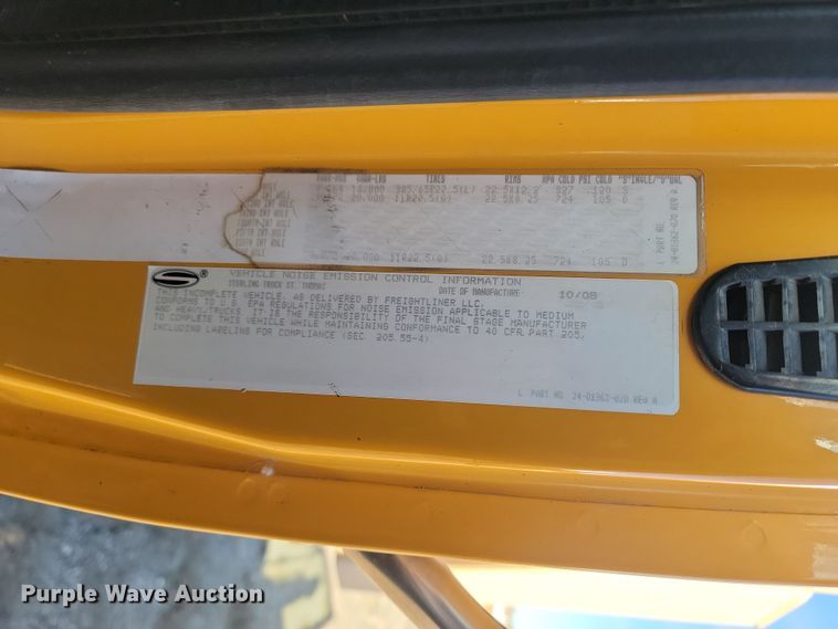 image for item KU9053 2009 Sterling LT9500  dump truck