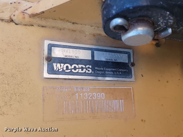 image for item KU9075 Woods BW1800  batwing rotary mower