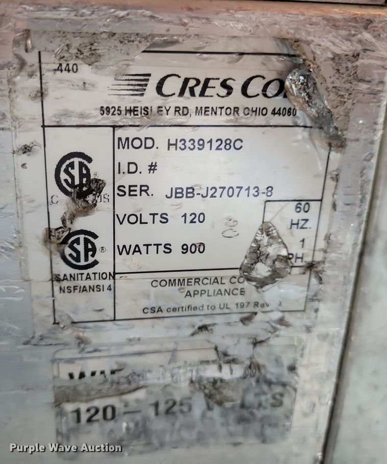 image for item LC9435 (5) Crescor food warmers