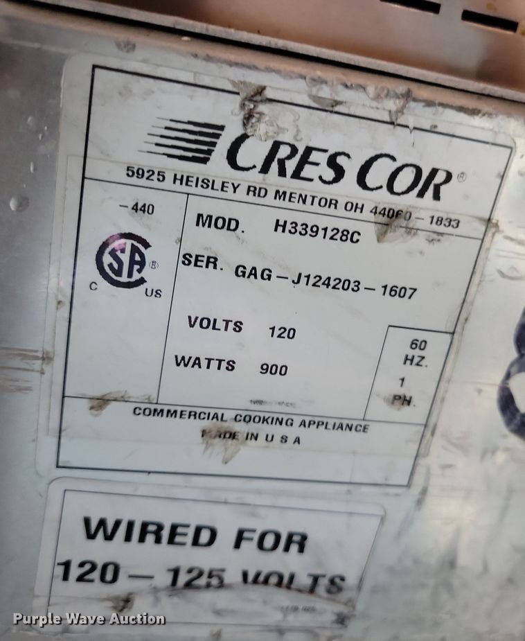 image for item LC9435 (5) Crescor food warmers