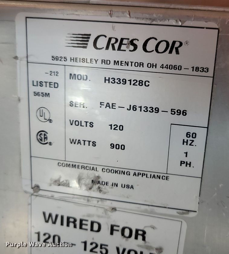 image for item LC9435 (5) Crescor food warmers