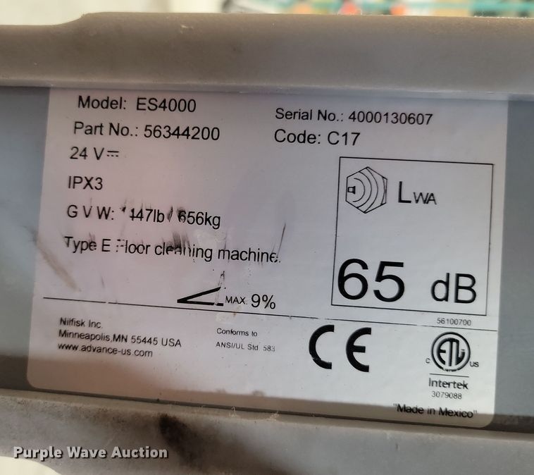 image for item LC9436 Nilfisk ES4000  carpet extractor