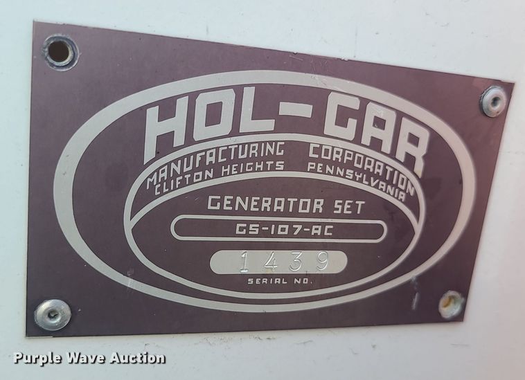 image for item LJ9432 Onan J120-S/967F  generator